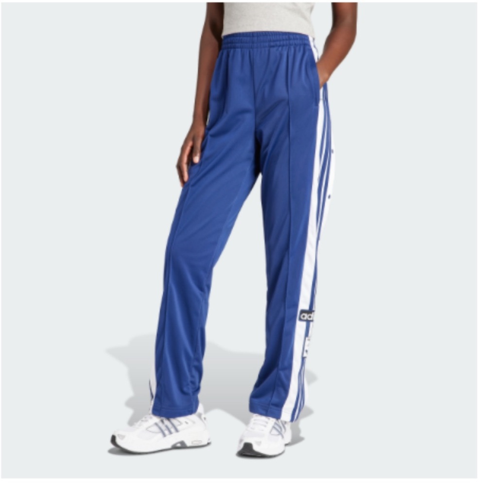 adidas Blue and White Track Pants
